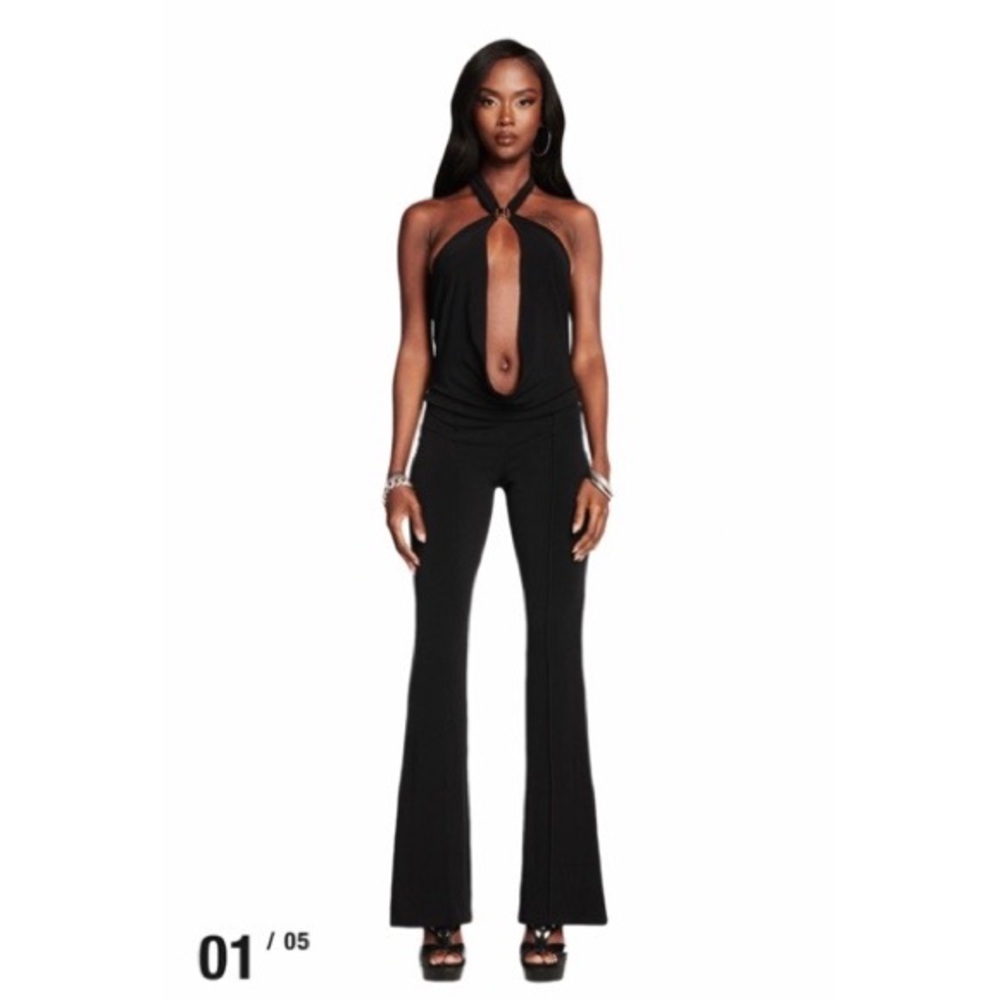 I.AM. GIA - VALENTINA JUMPSUIT - BLACK NWT